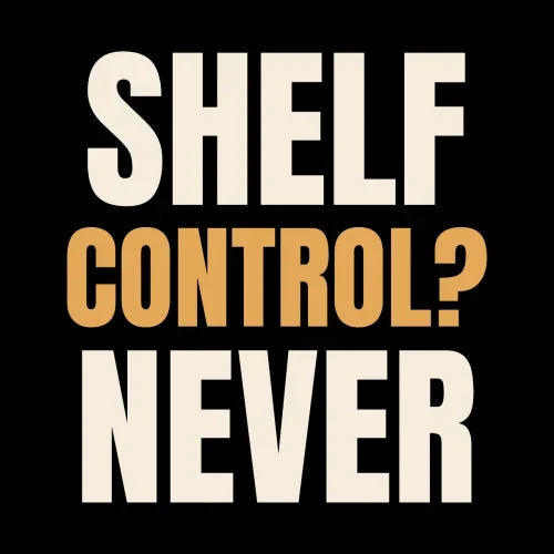 T-shirt “Shelf Control? Never”